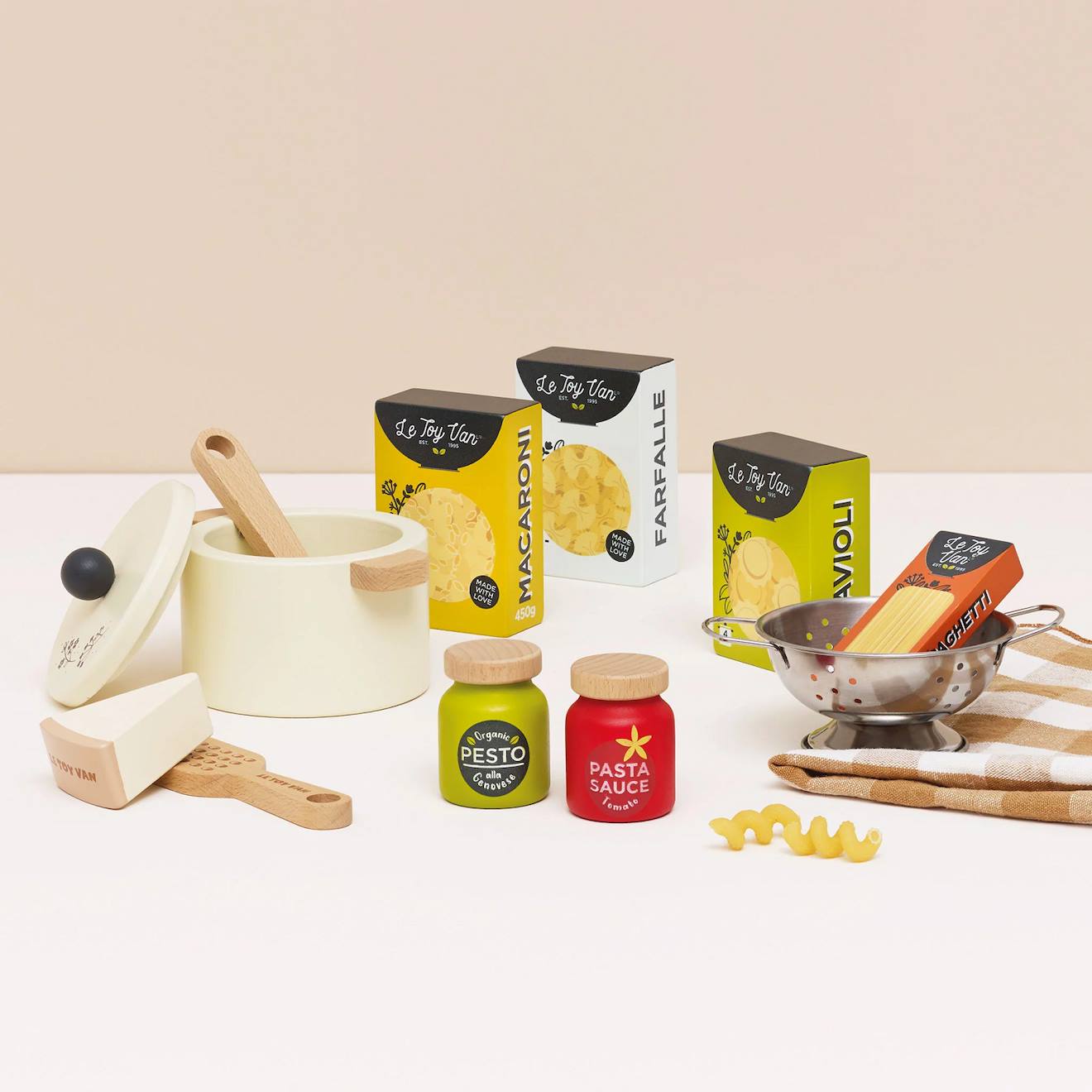 Ensemble de pâtes bio blanc