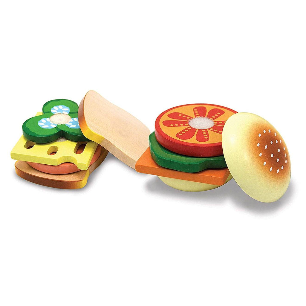 Ensemble de préparation de sandwichs marron