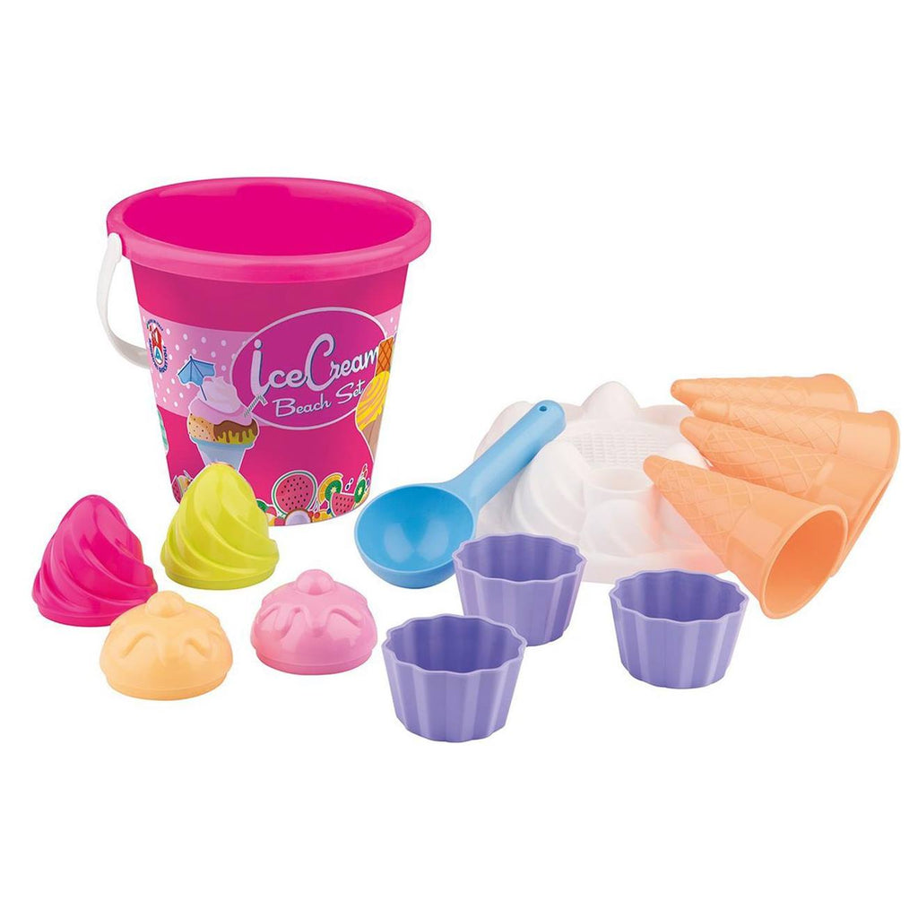 Ensemble de seaux ice cream multicolore