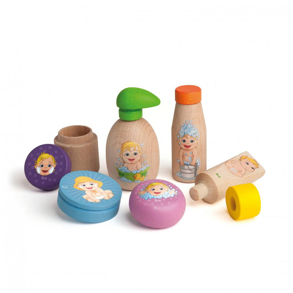 Ensemble de soins pour poupées beige