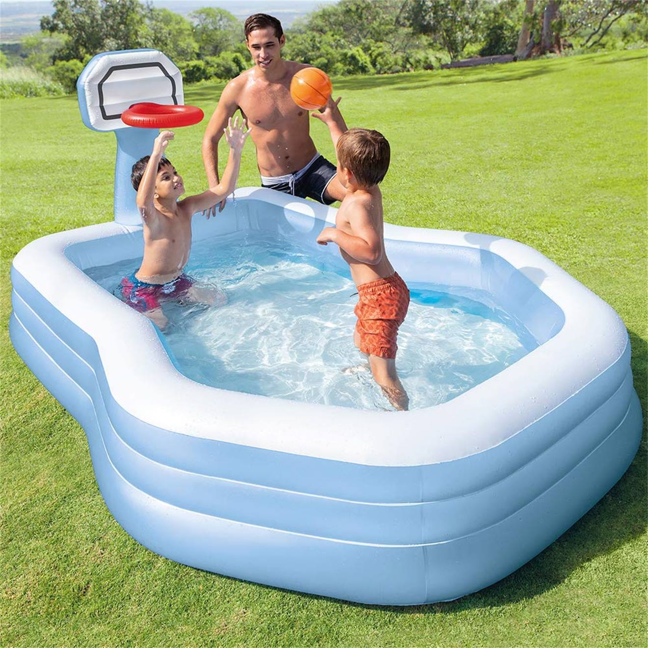 Espace de jeu piscine shootin' hoops bleu