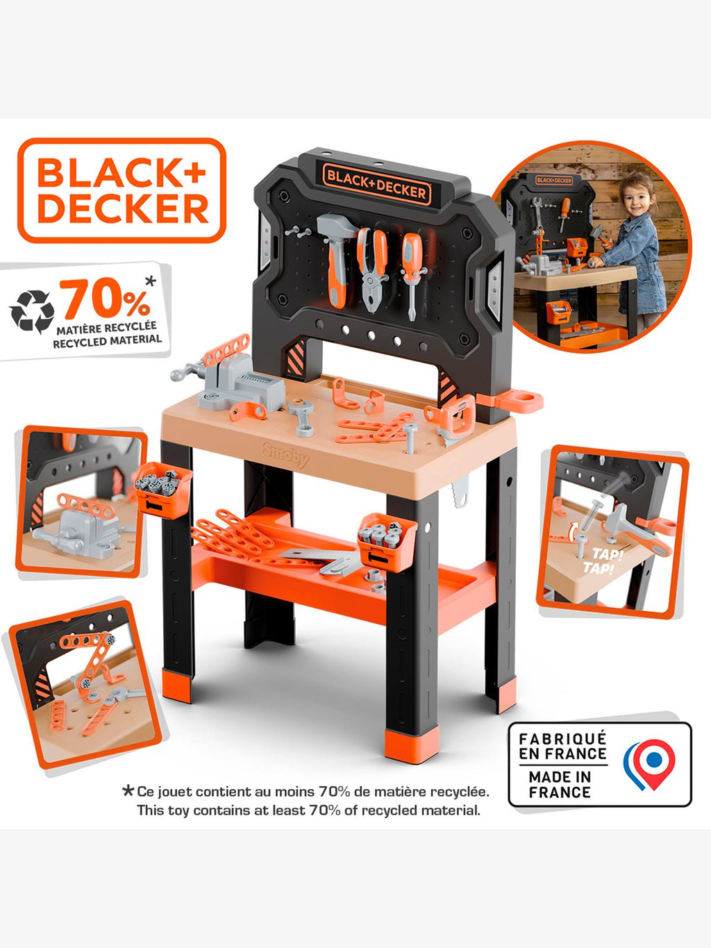 Établi bricolo Smoby noir