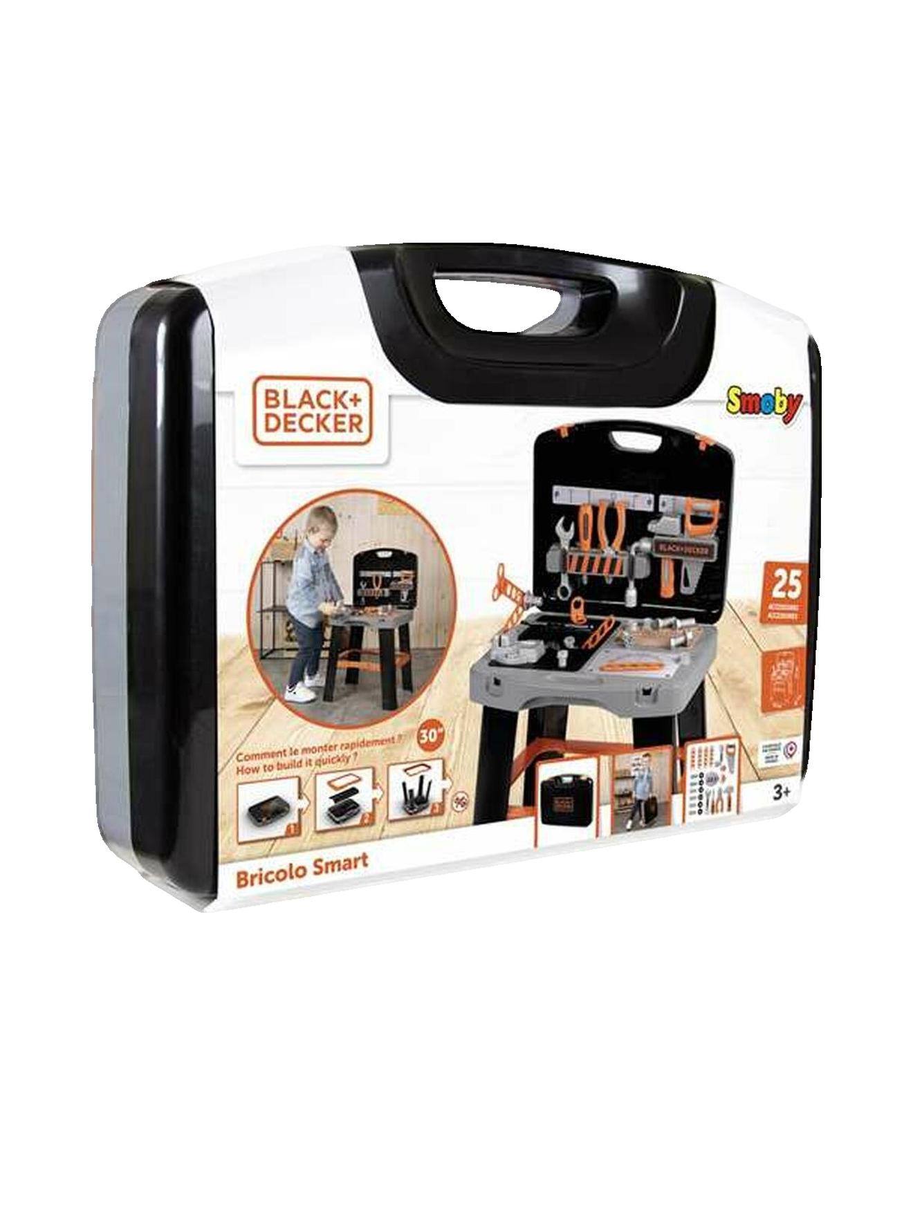 Établi de bricolage bricolo smart – 33 accessoires – mallette transformable – dès 3 ans multicolore
