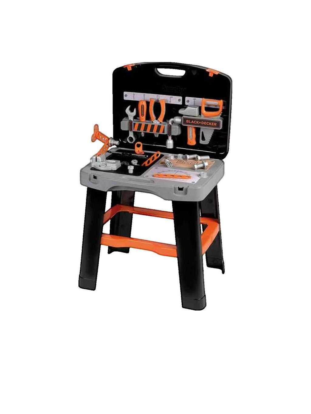 Établi de bricolage bricolo smart – 33 accessoires – mallette transformable – dès 3 ans multicolore