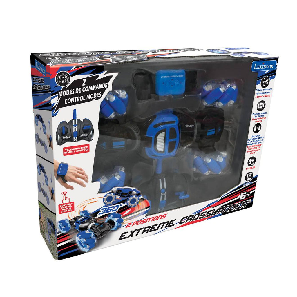 Extreme crosslander - voiture télécommandée tout-terrain bleu