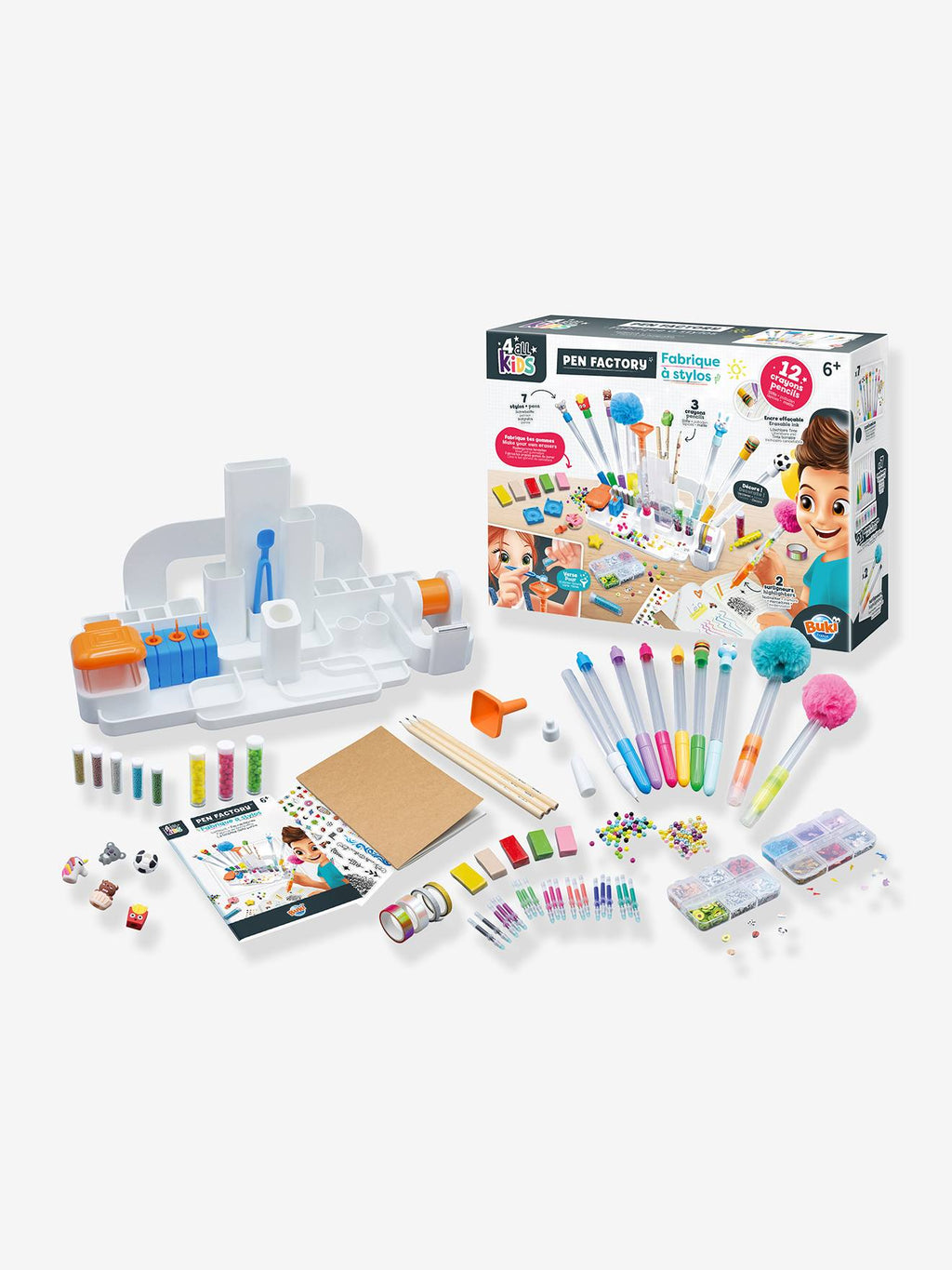 Fabrique à stylos blanc