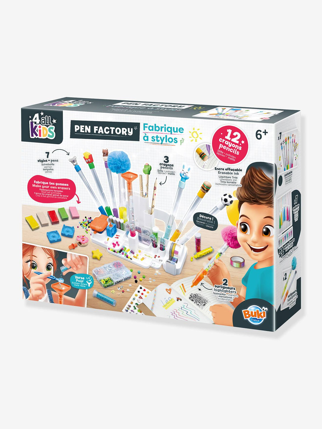 Fabrique à stylos blanc