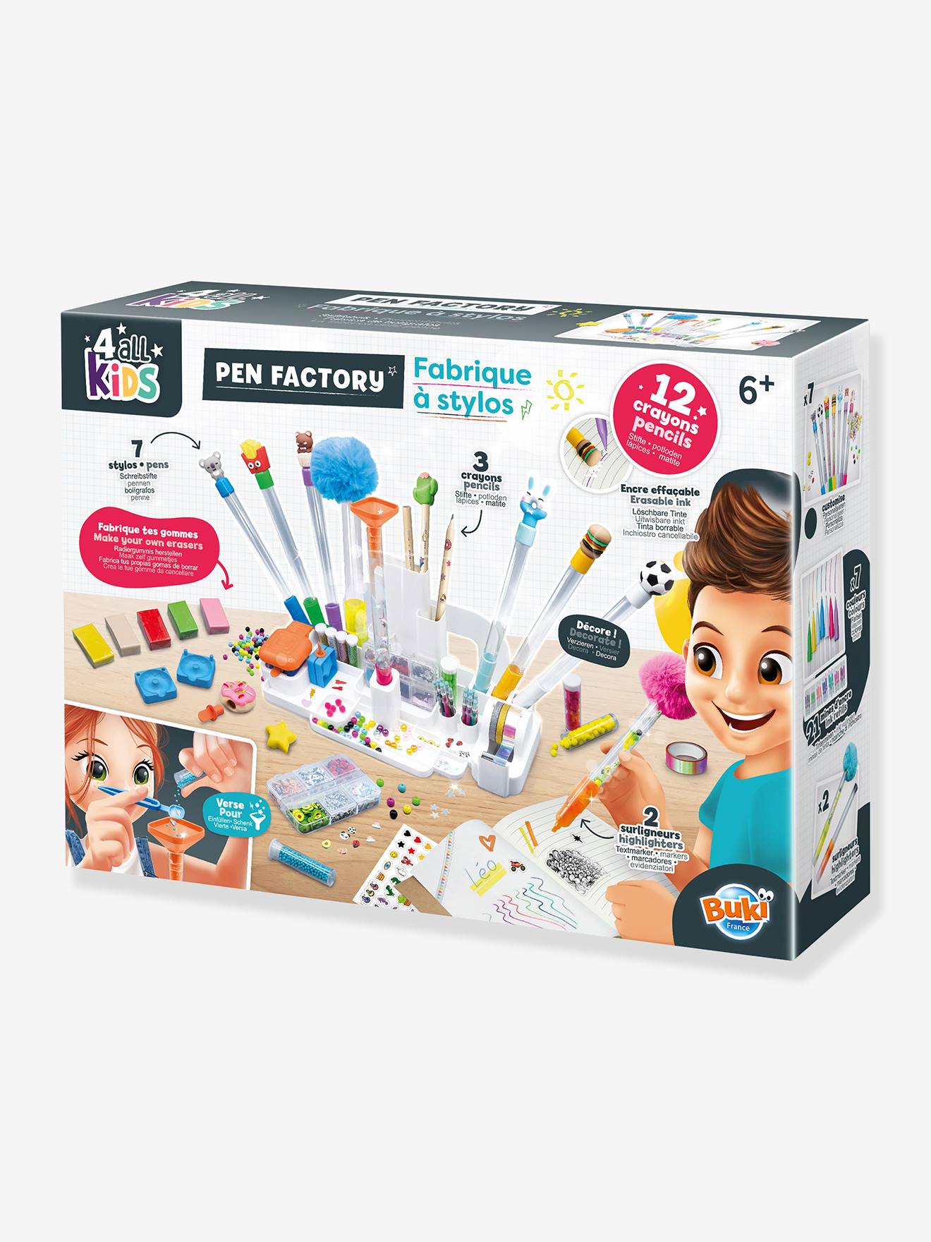 Fabrique à stylos blanc