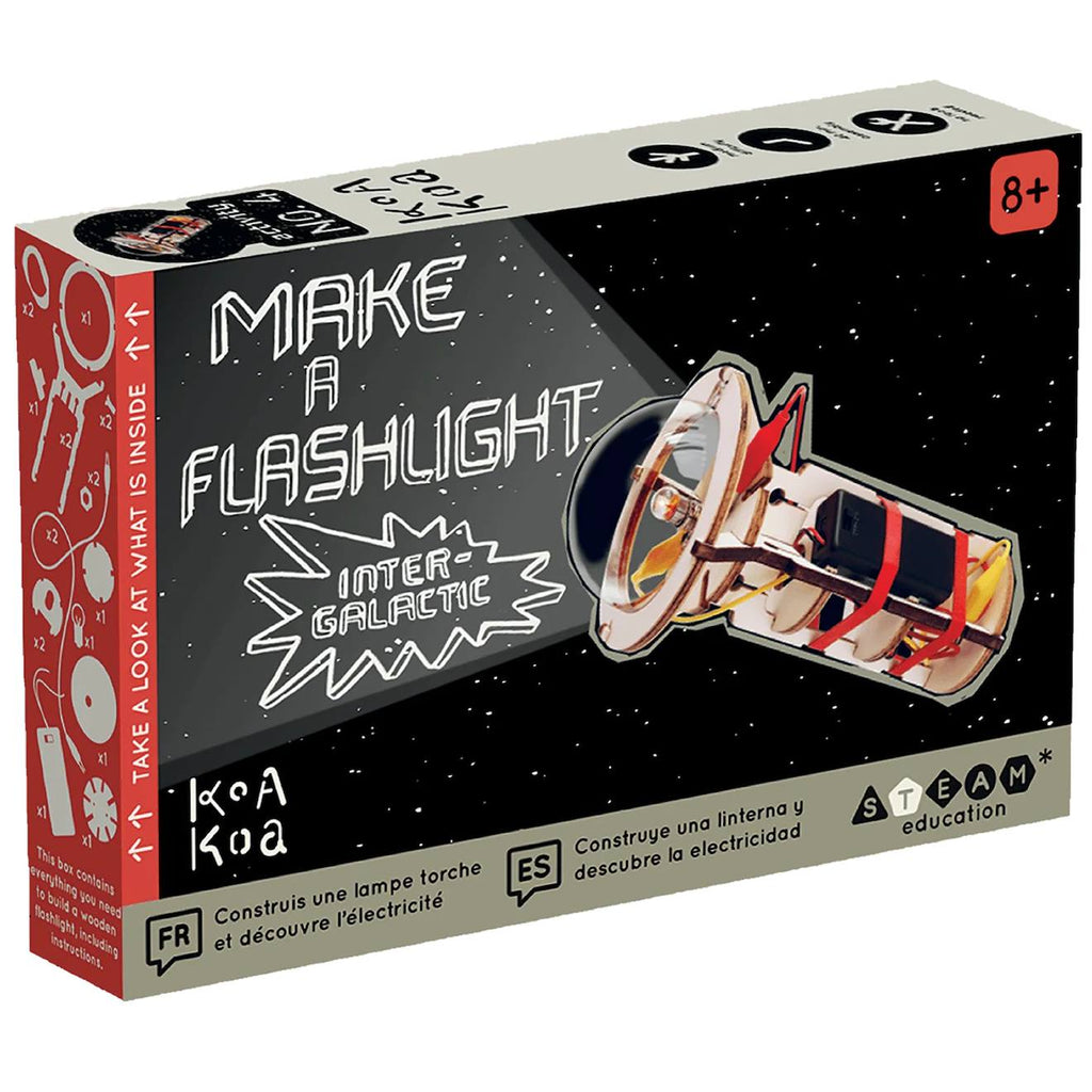 Fabrique une lampe torche beige