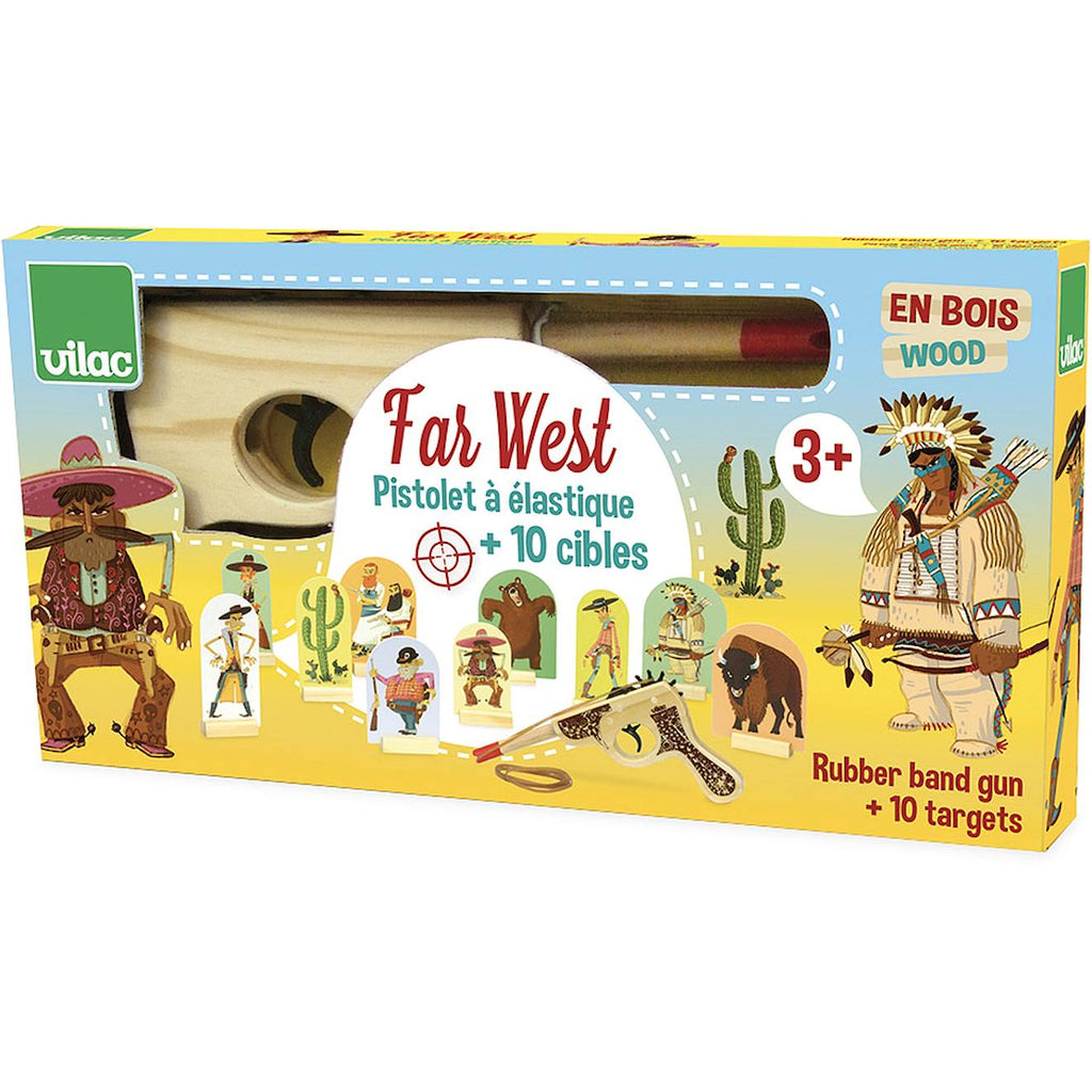 Farwest, jeu de pistolet à élastiques beige