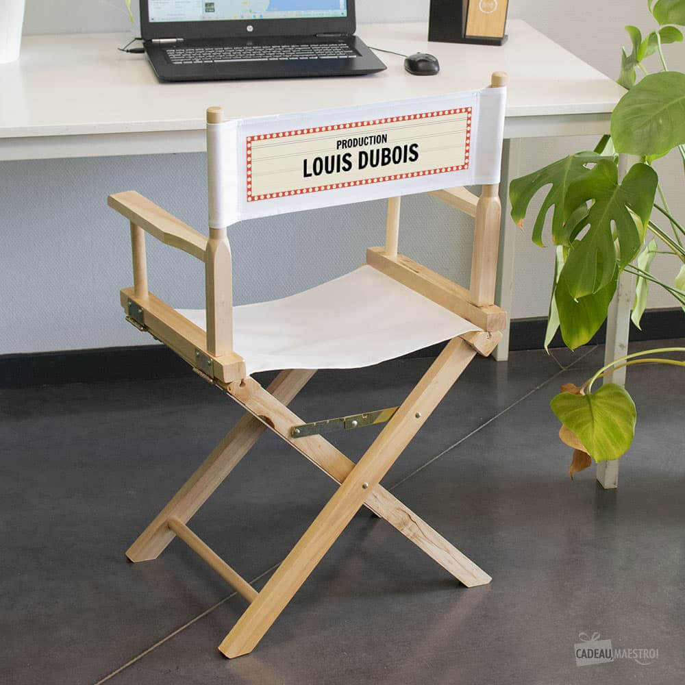 Fauteuil Metteur en Scène Pliant Cinéma à Personnaliser - Chaise Personnalisée