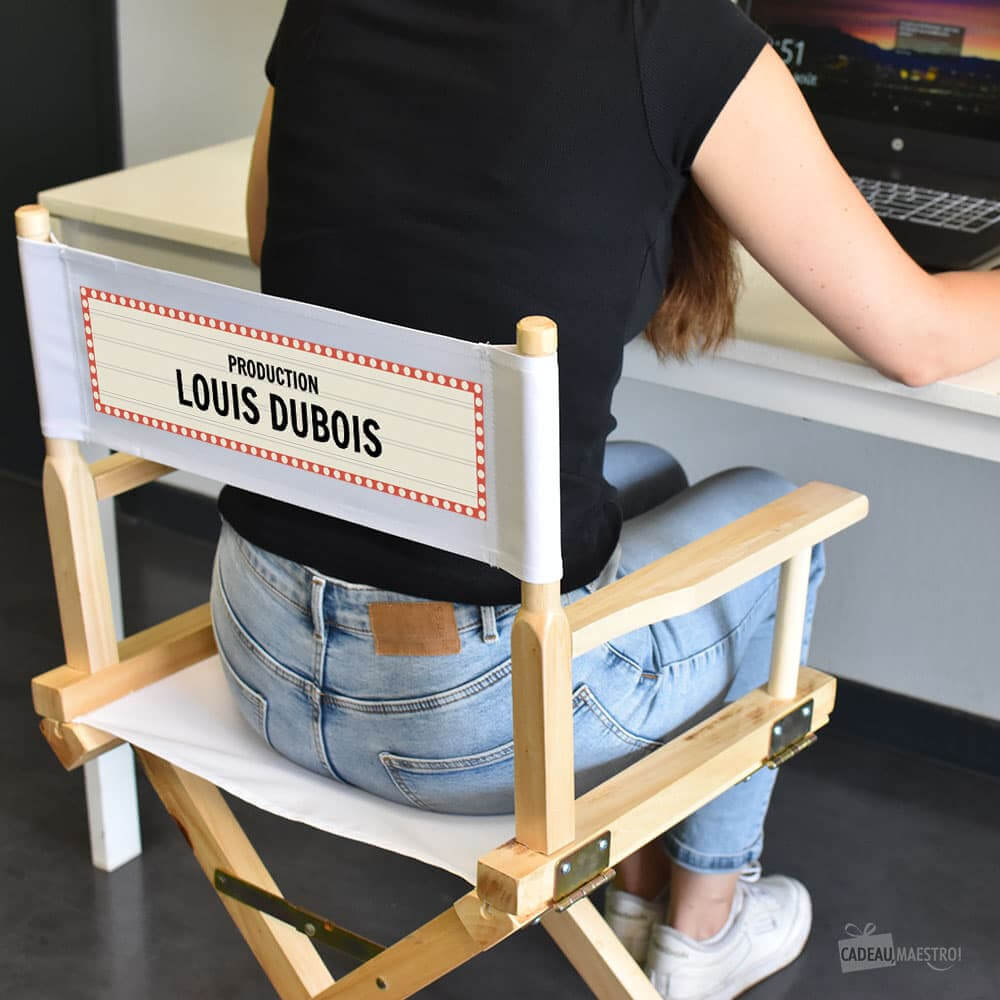 Fauteuil Metteur en Scène Pliant Cinéma à Personnaliser - Chaise Personnalisée