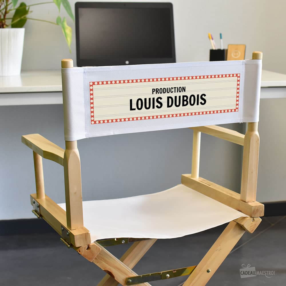 Fauteuil Metteur en Scène Pliant Cinéma à Personnaliser - Chaise Personnalisée