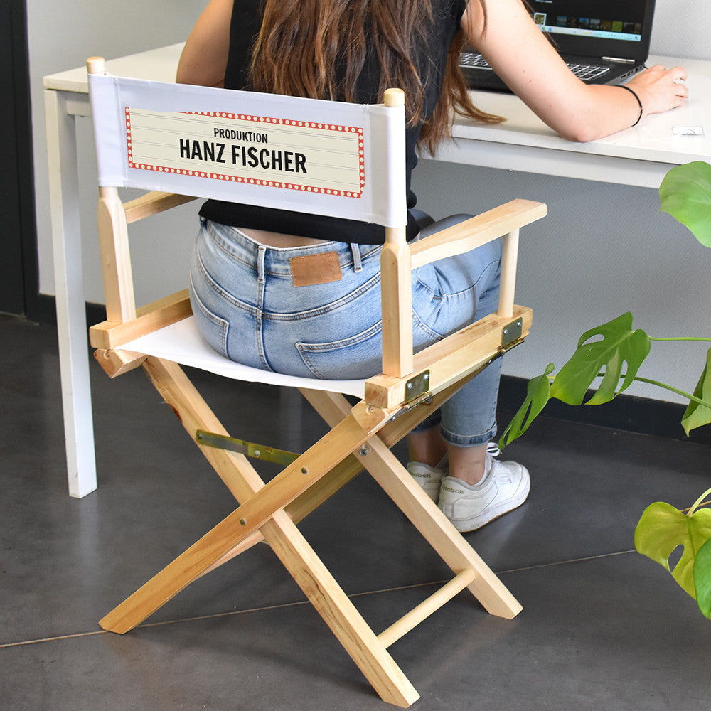 Fauteuil Metteur en Scène Pliant Cinéma à Personnaliser - Chaise Personnalisée