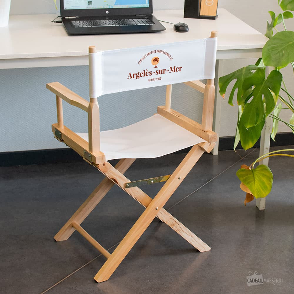Fauteuil Metteur en Scène Pliant Palmier à Personnaliser - Chaise Personnalisée
