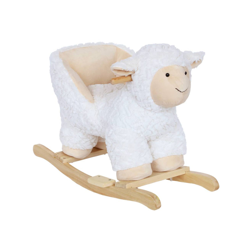 Fauteuil mouton à bascule pour enfant blanc