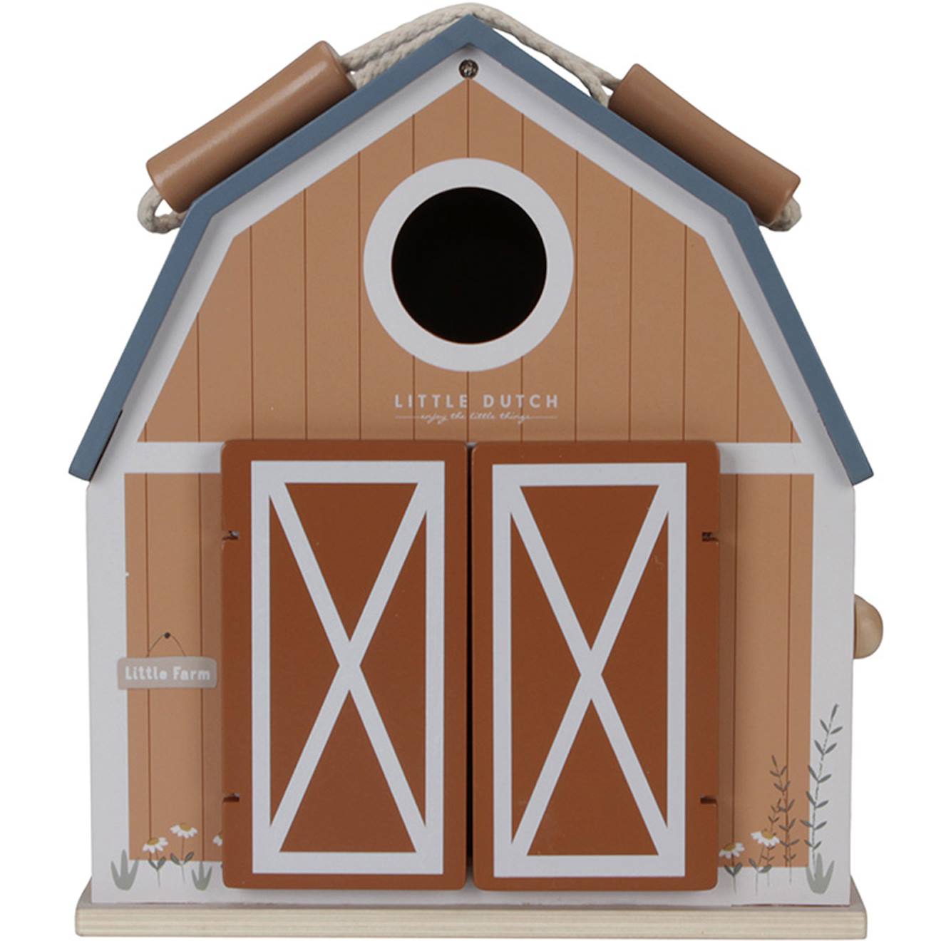 Ferme en bois little farm multicolore
