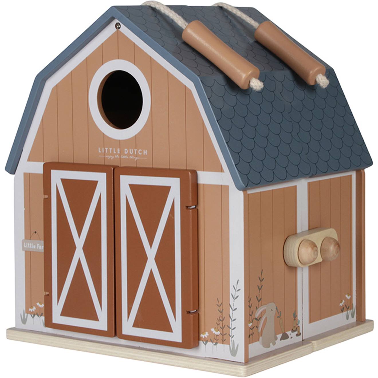 Ferme en bois little farm multicolore