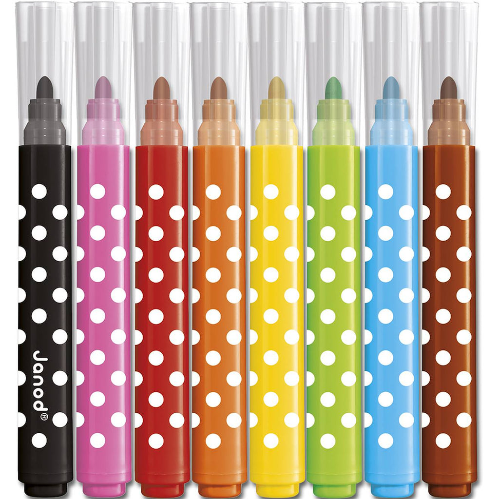 Feutres jumbo x8 - colo multicolore
