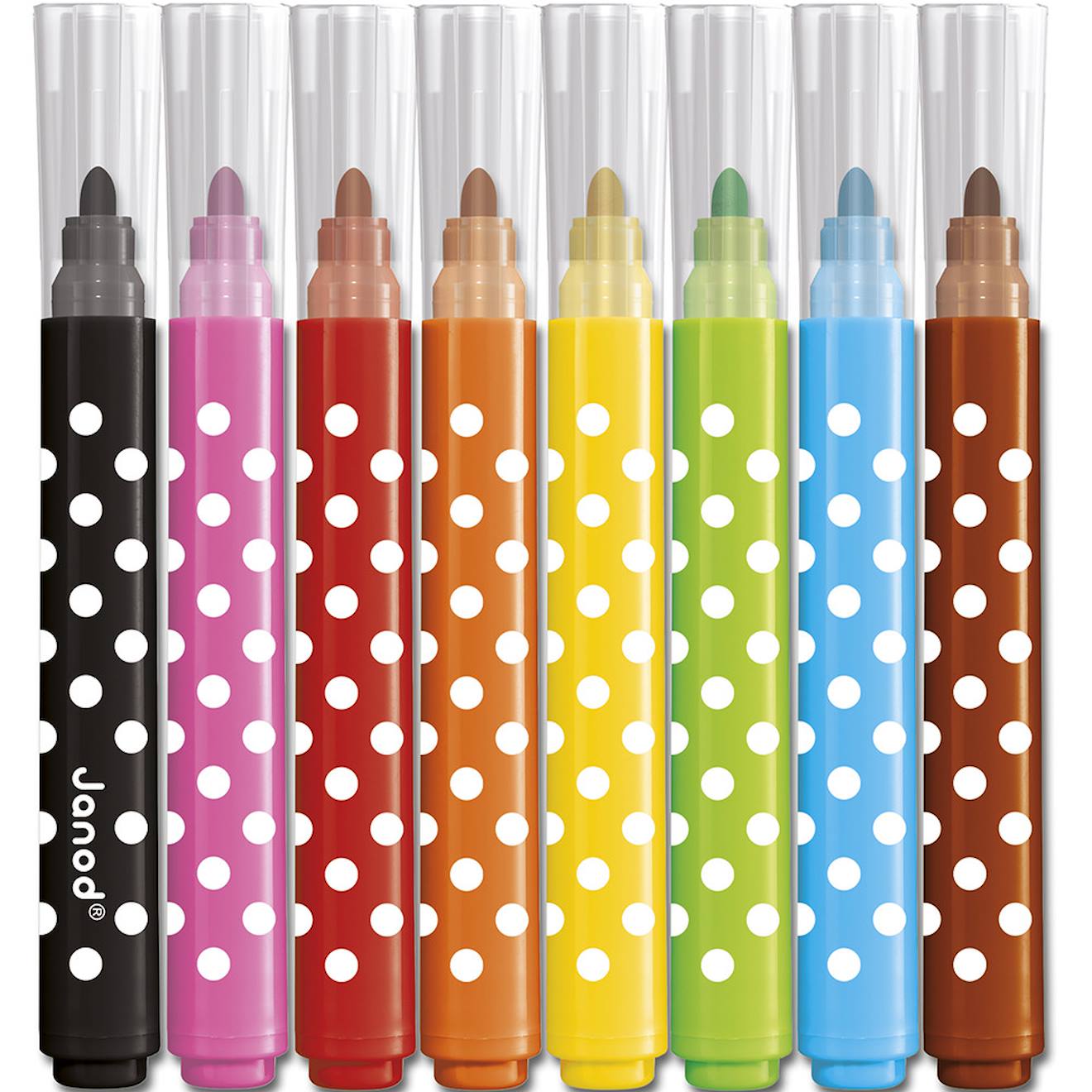 Feutres jumbo x8 - colo multicolore