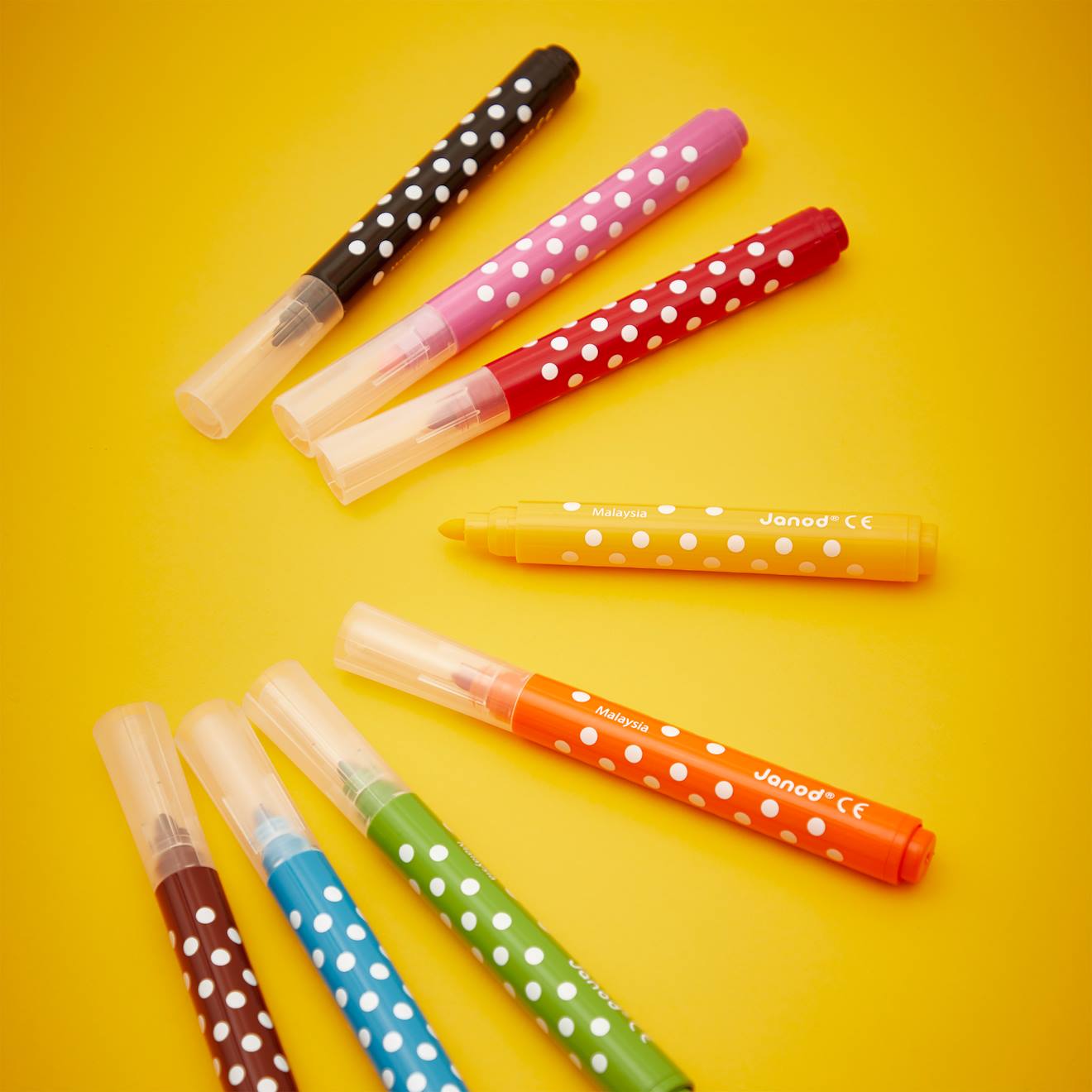 Feutres jumbo x8 - colo multicolore