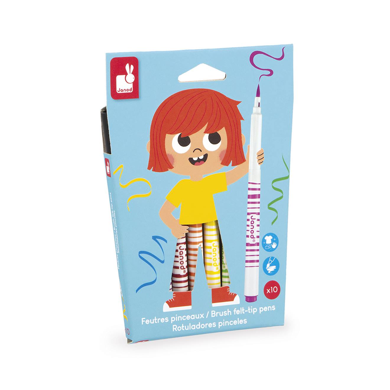 Feutres pinceaux x12 - colo multicolore