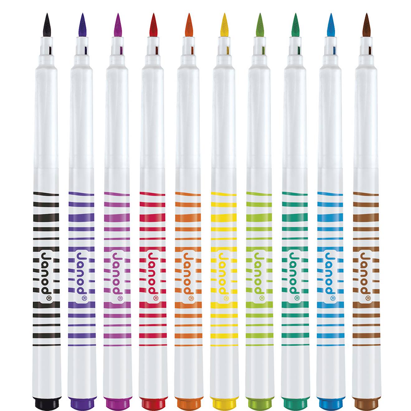 Feutres pinceaux x12 - colo multicolore