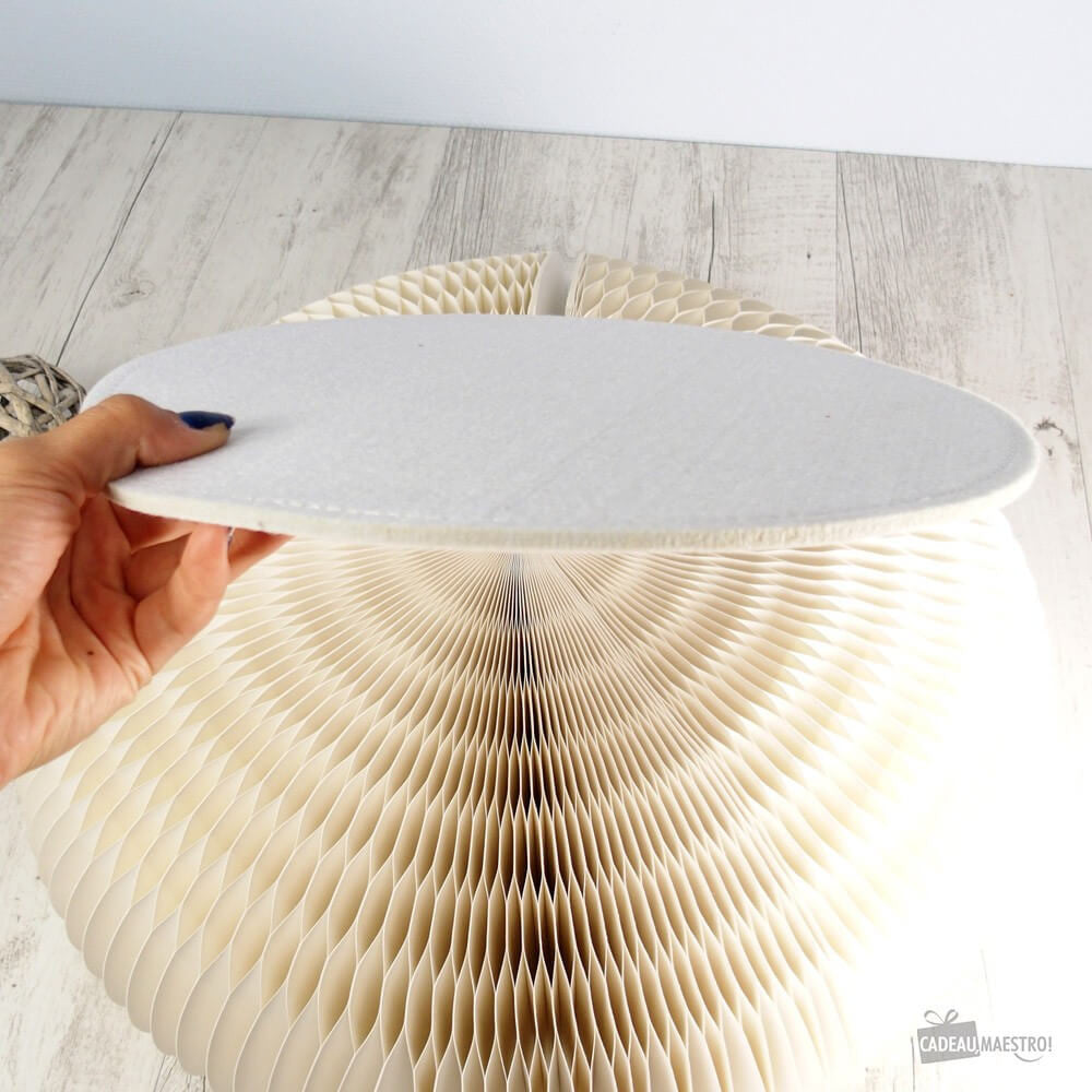 Feutrine Blanche pour Meuble en Kraft Pliable - Poufs et Tabourets Originaux