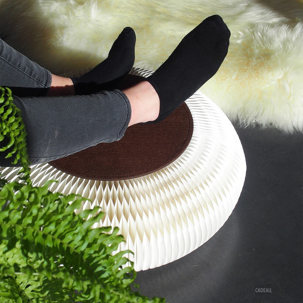Feutrine Brune pour Meuble en Kraft Pliable - Poufs et Tabourets Originaux CadoMaestro