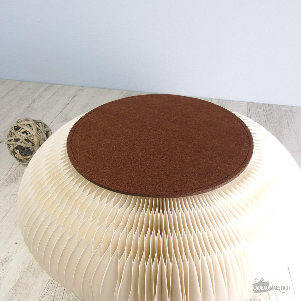 Feutrine Brune pour Meuble en Kraft Pliable - Poufs et Tabourets Originaux CadoMaestro