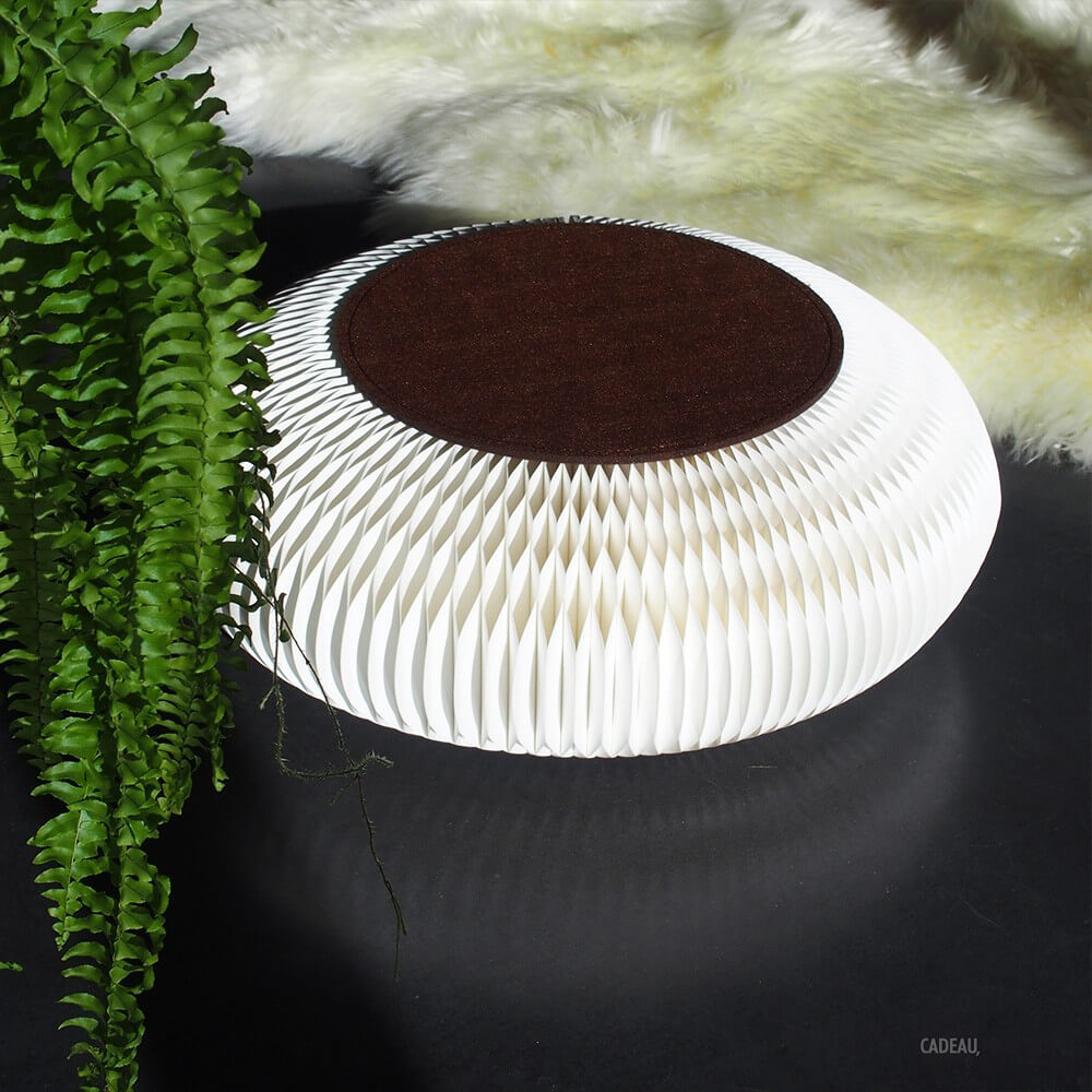 Feutrine Brune pour Meuble en Kraft Pliable - Poufs et Tabourets Originaux CadoMaestro