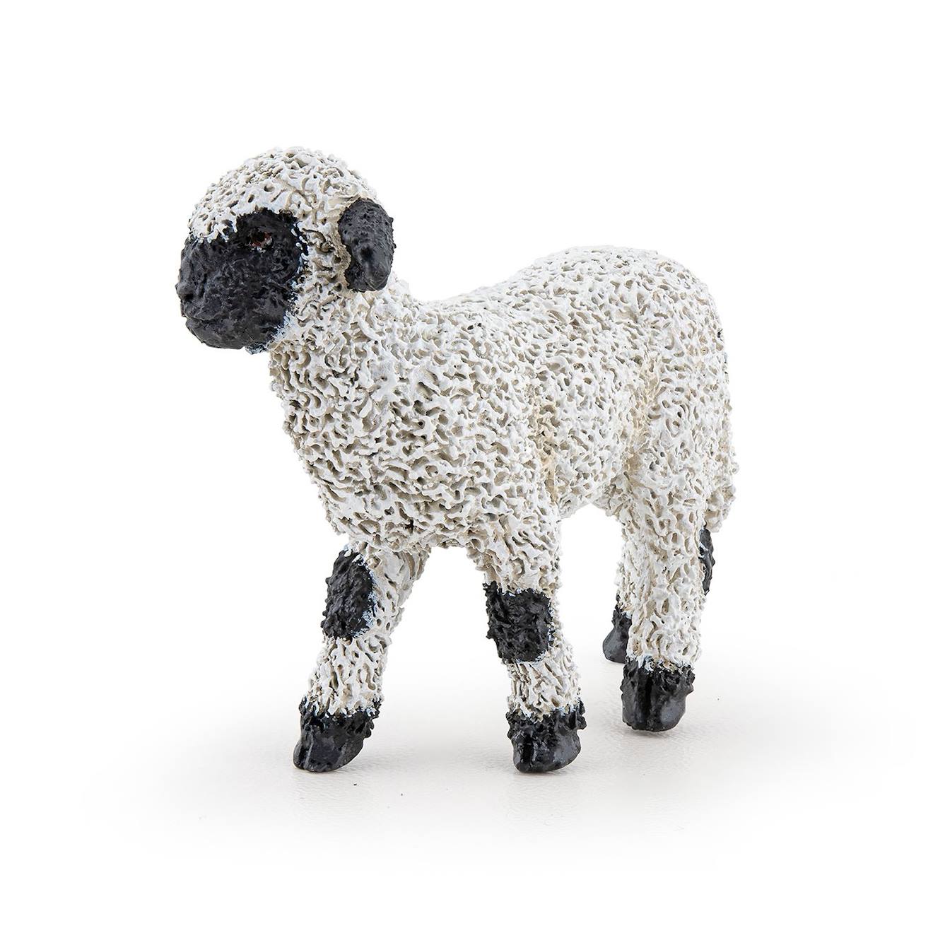Figurine agneau nez noir du valais noir