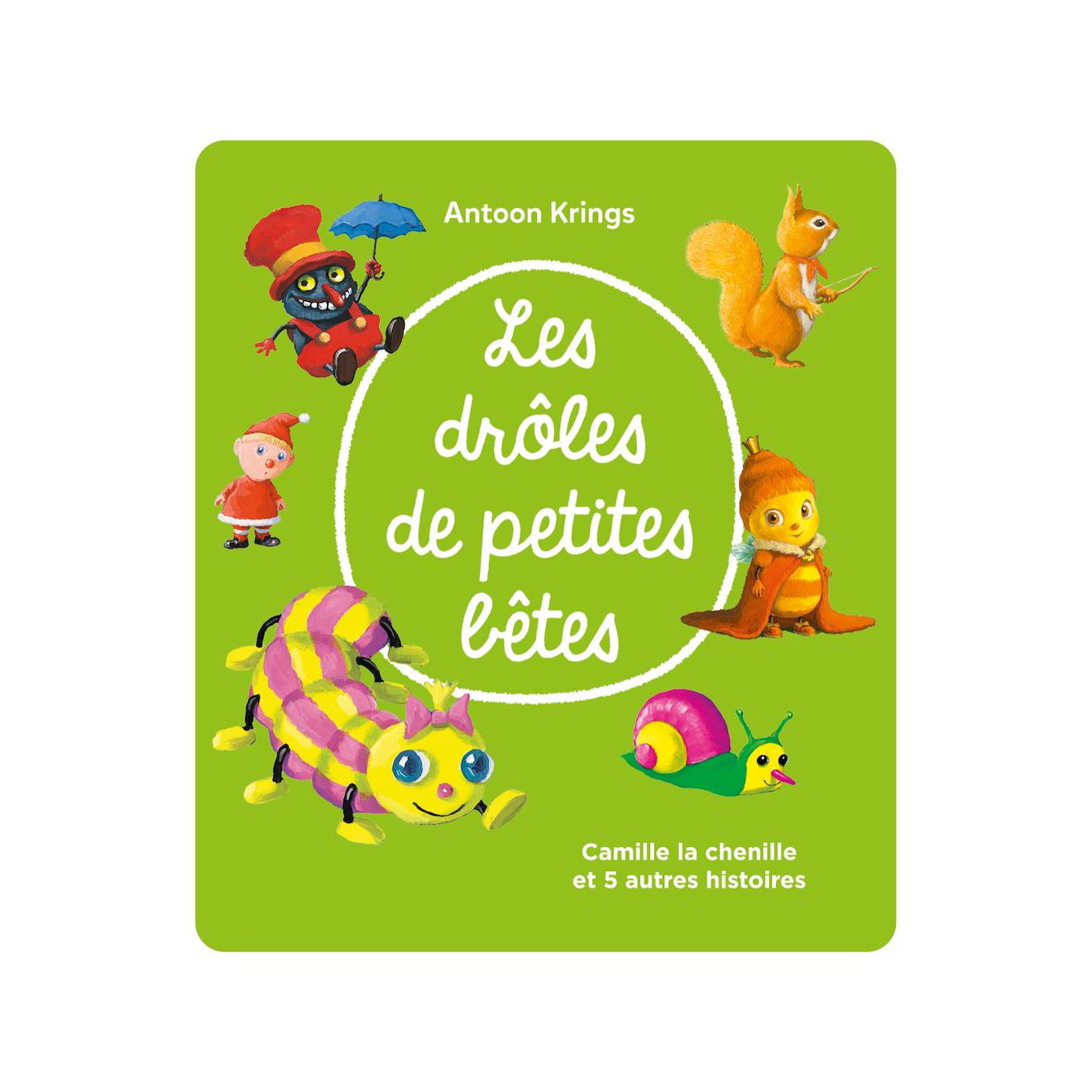 Figurine audio - drôles de petite bêtes - camille la chenille multicolore