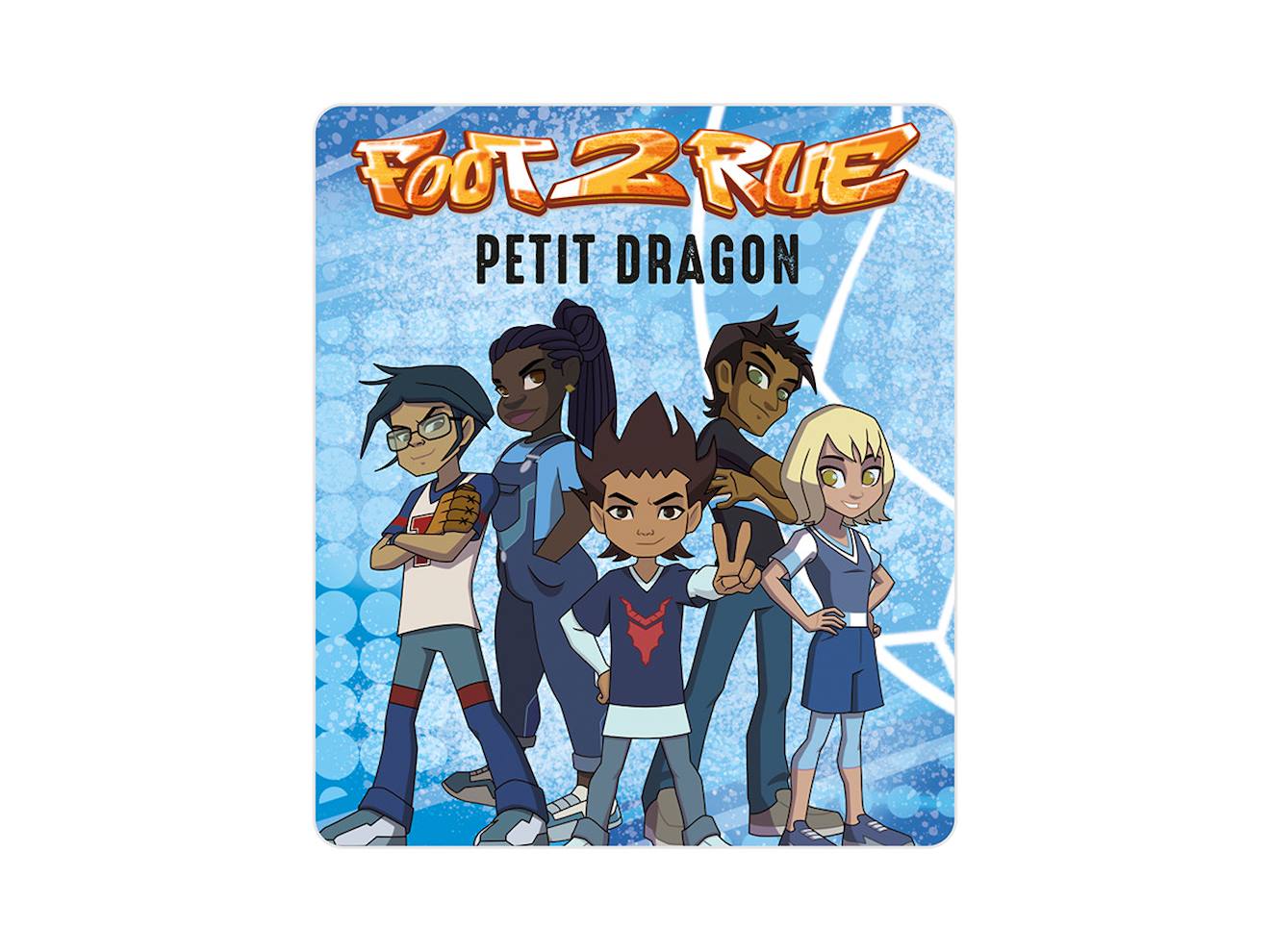Figurine audio - foot 2 rue - petit dragon multicolore