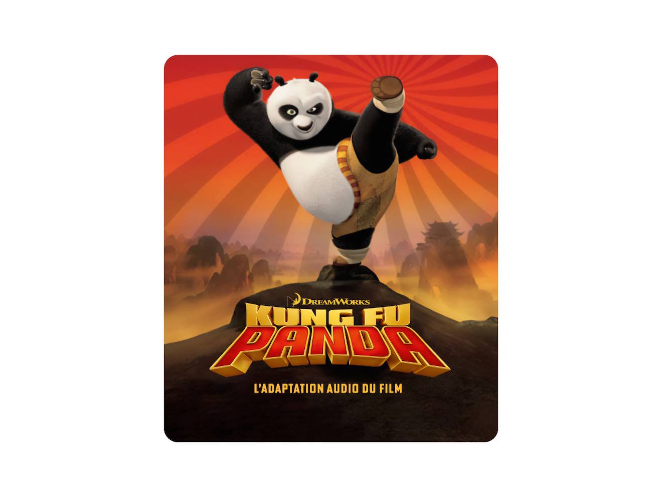 Figurine audio - kung fu panda multicolore