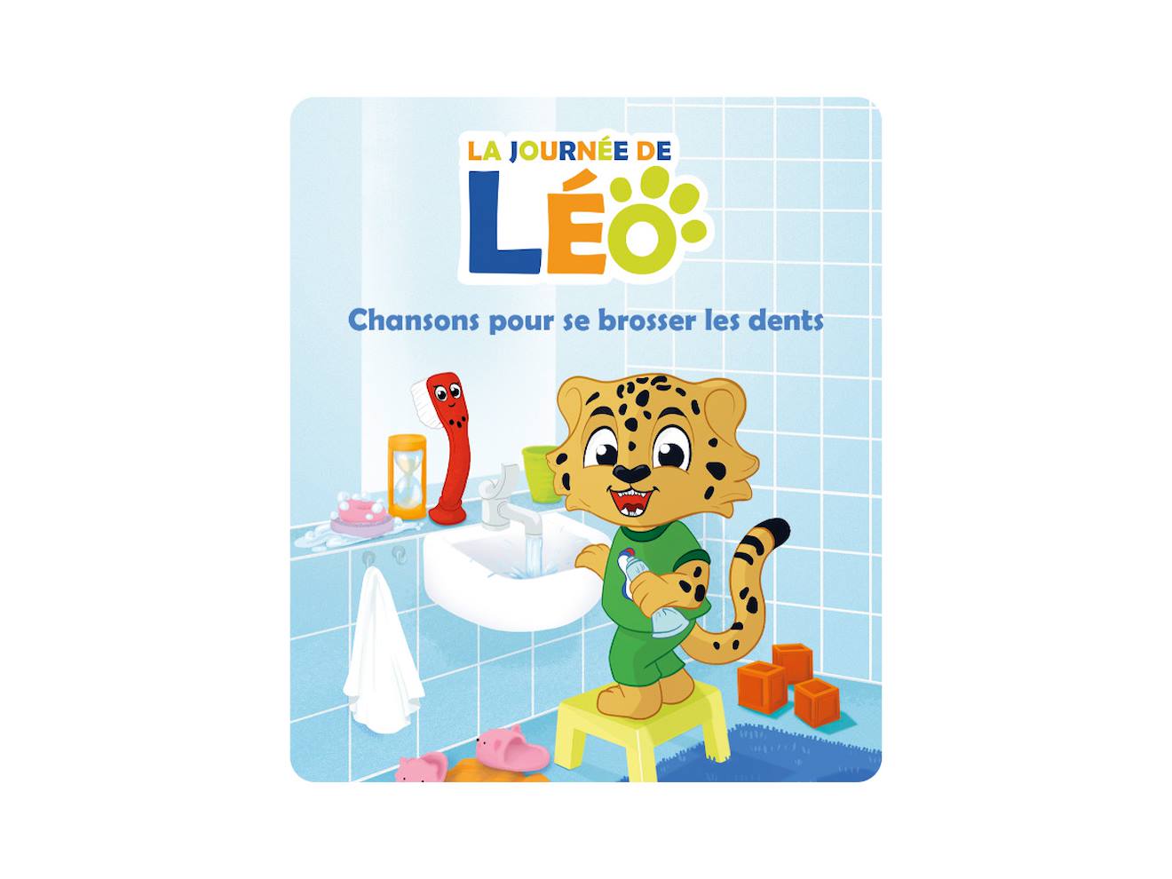 Figurine audio - la journée de léo - chansons pour se brosser les dents - pour Toniebox multicolore