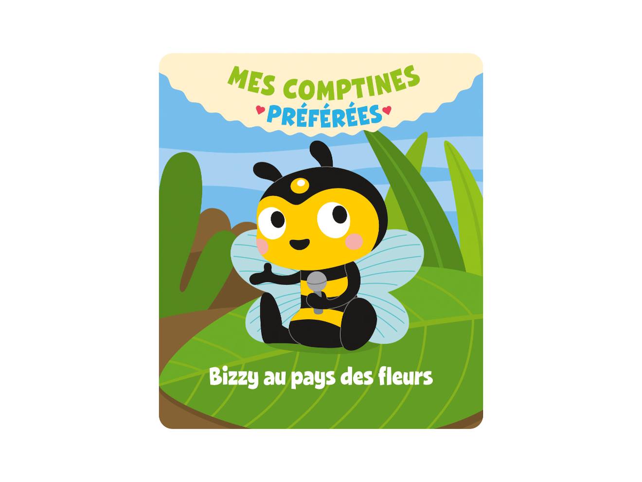 Figurine audio - mes comptines préférées - bizzy au pays des fleurs multicolore