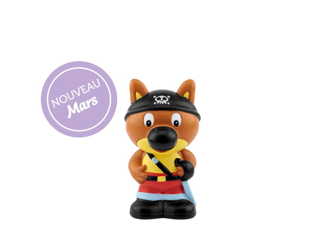 Figurine audio - mini loup - pirate multicolore