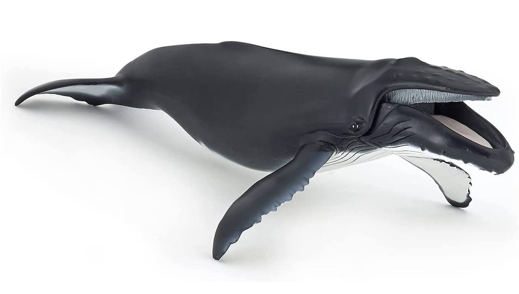 Figurine baleine à bosse gris