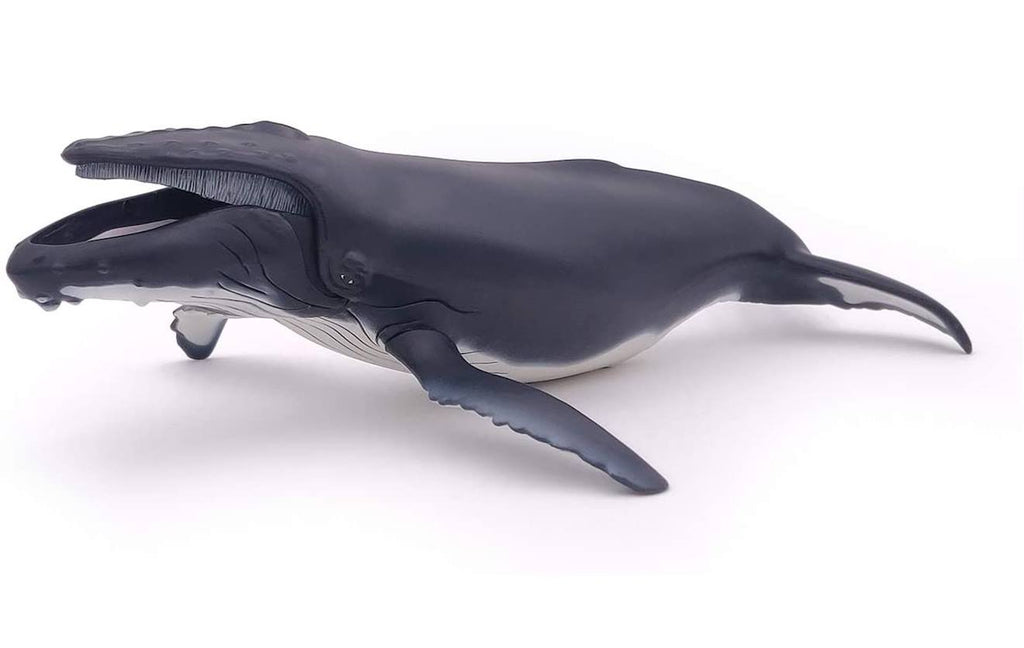 Figurine baleine à bosse gris