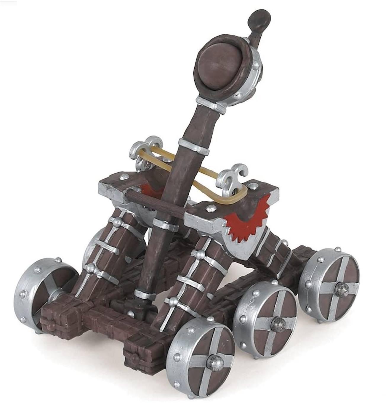 Figurine catapulte marron