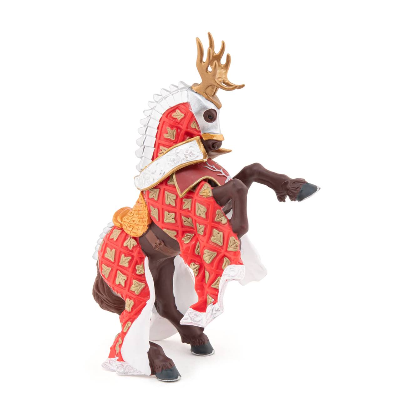 Figurine cheval du maître cimier cerf rouge