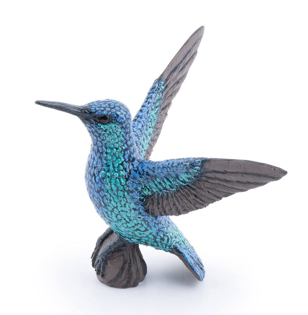 Figurine colibri bleu