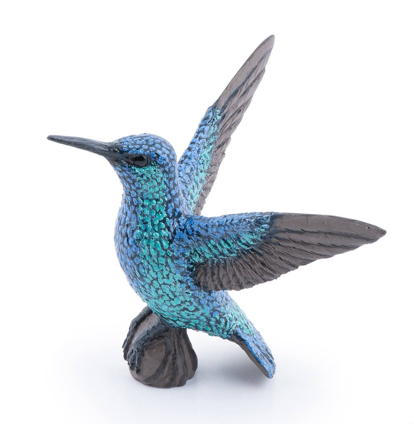 Figurine colibri bleu