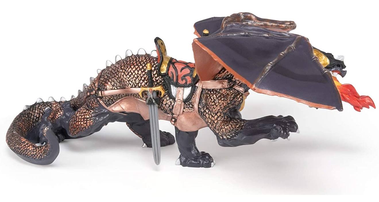 Figurine dragon des ténèbres marron
