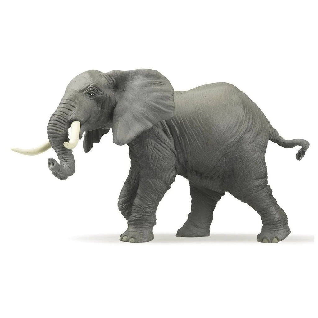 Figurine éléphant marchant gris
