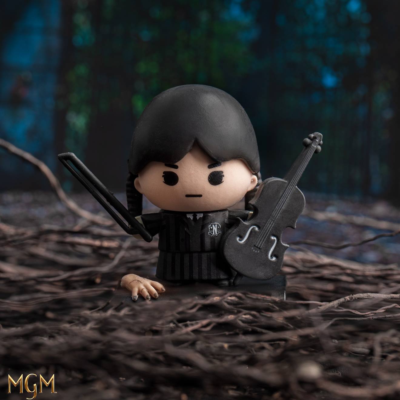 Figurine en Gomme Gomee Mercredi Addams - Mercredi Multicolore