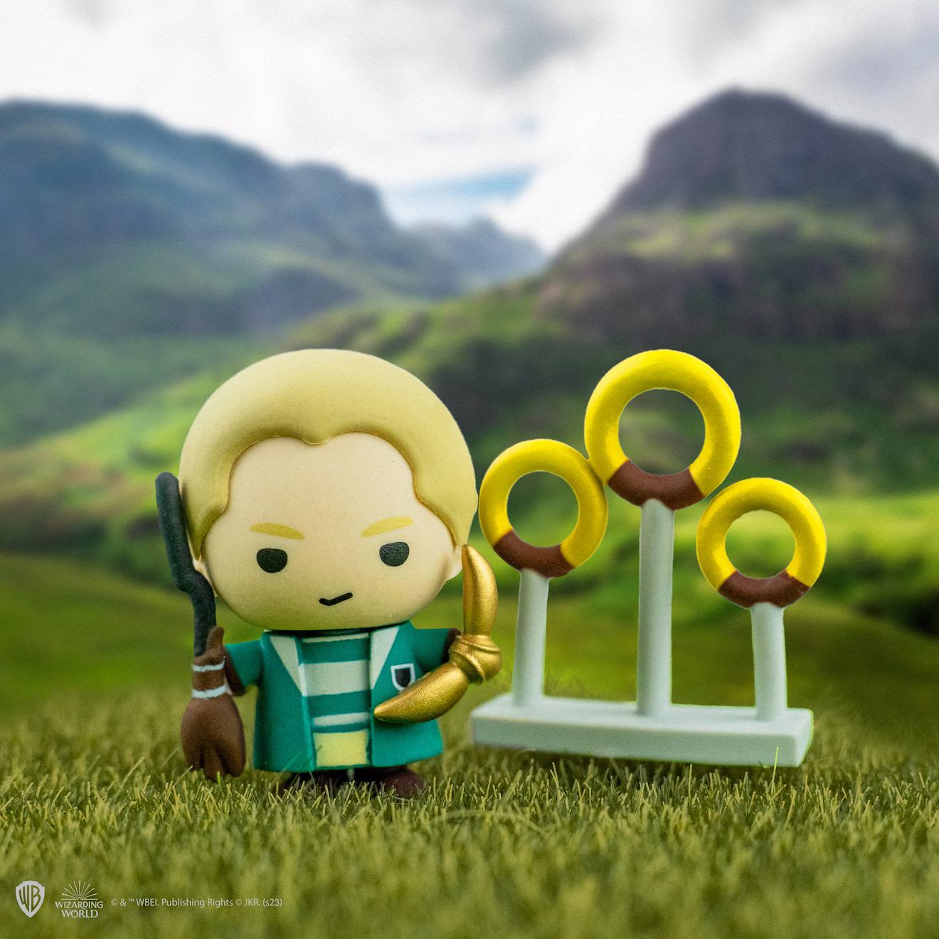 Figurine en Gomme Gomee Quidditch Drago Malefoy - Harry Potter Multicolore