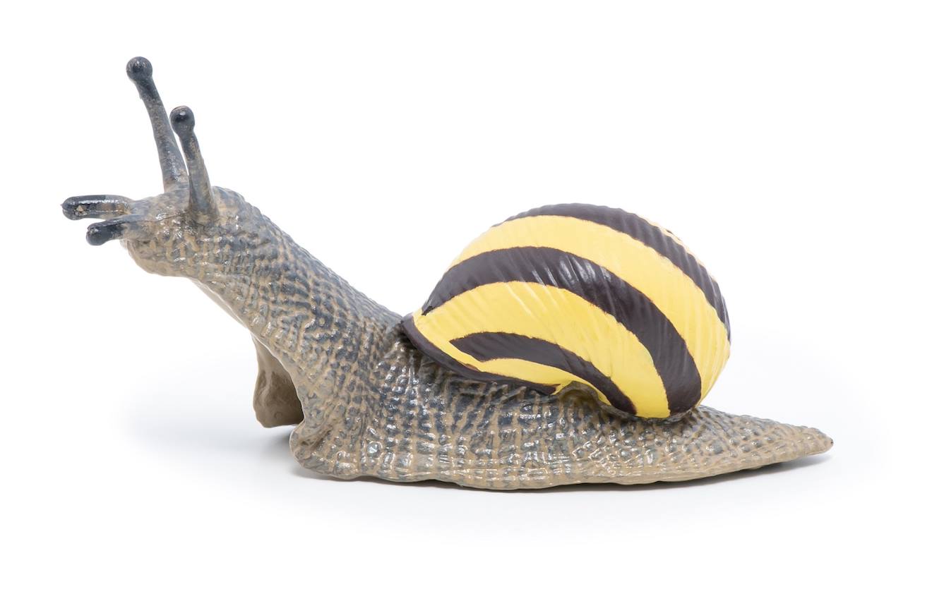 Figurine escargot des bois marron