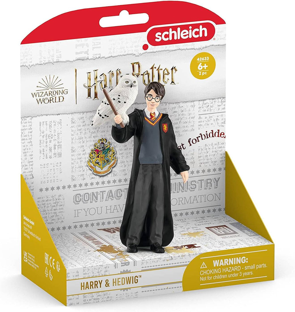 Figurine Harry Potter et hedwige noir